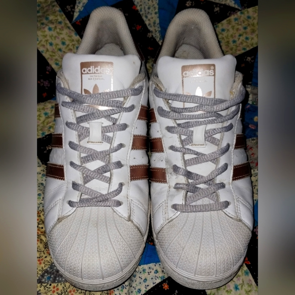 Adidas Rose Gold Superstar Trainers Women's 8.5